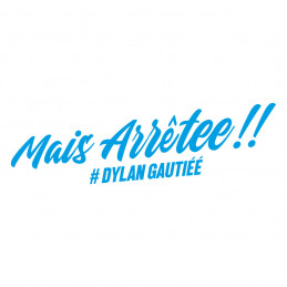 STICKERS MAIS ARRETEE BLEU