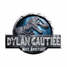 STICKERS  JURASIC 3D BLEU